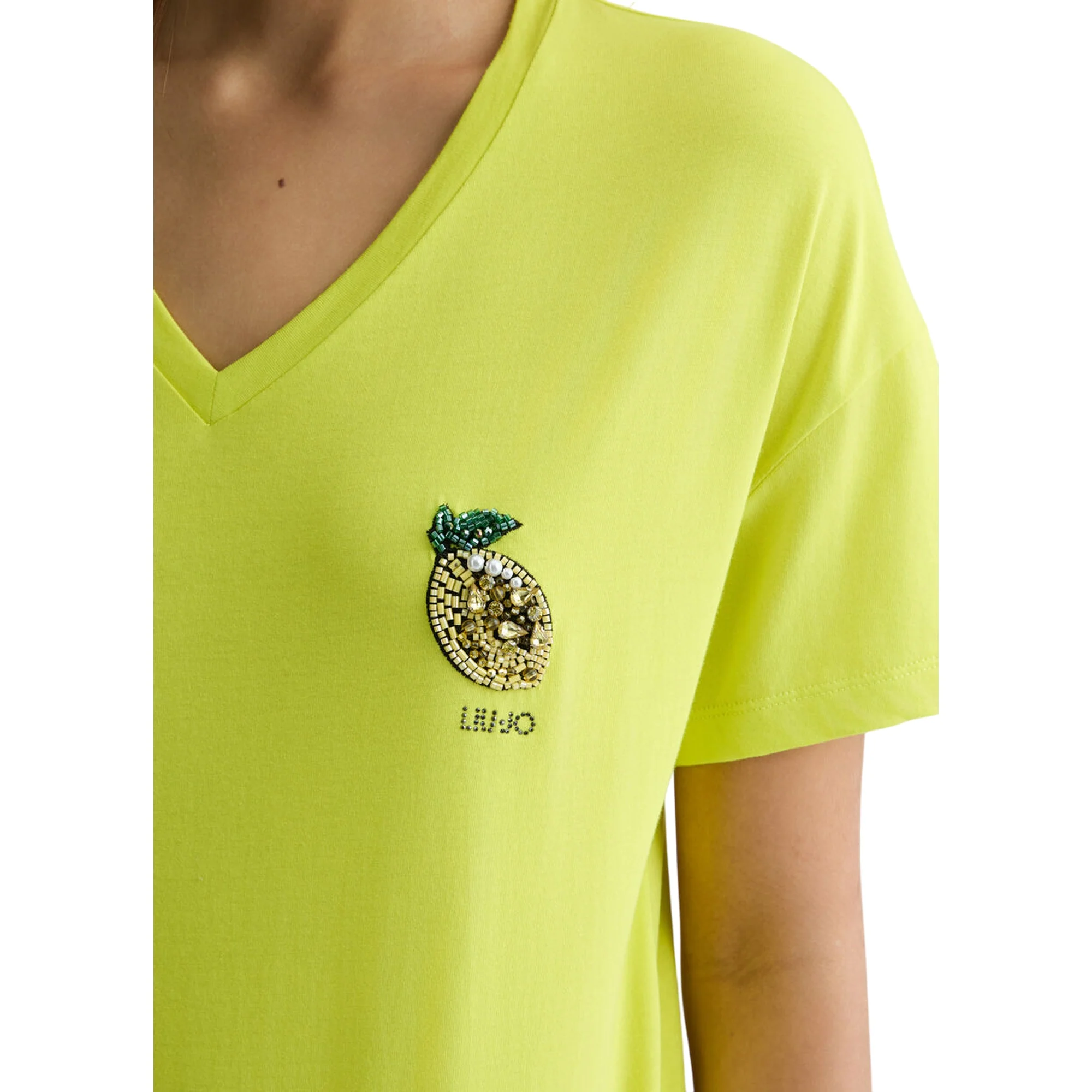 T-shirt gialla da Donna con limone - Image 4