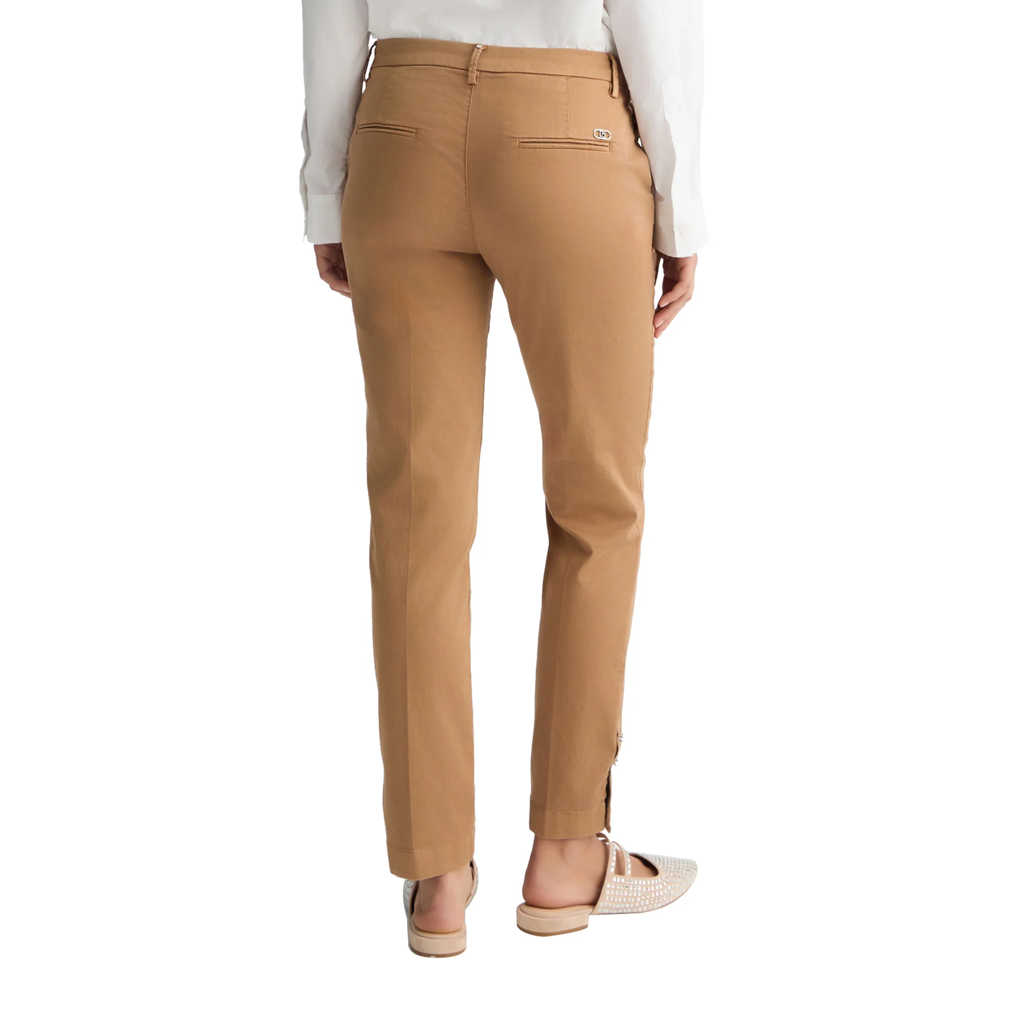 Pantaloni Donna Chino Beige - Image 3