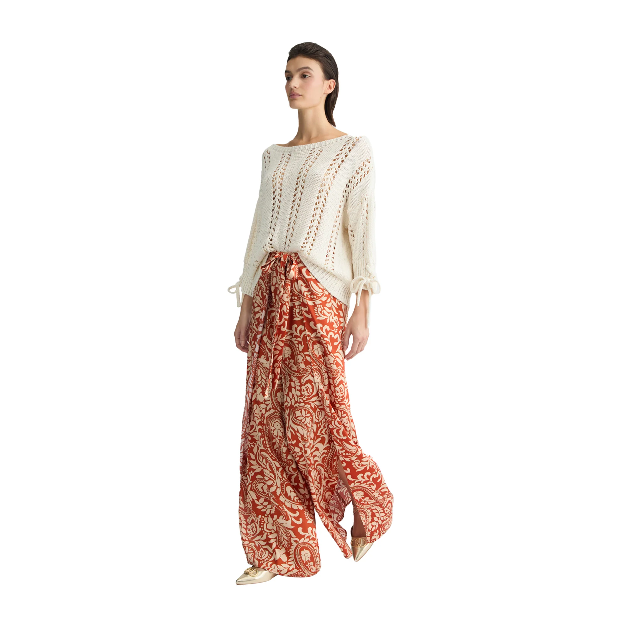 Pantaloni Donna con Stampa paisley all over - Image 5