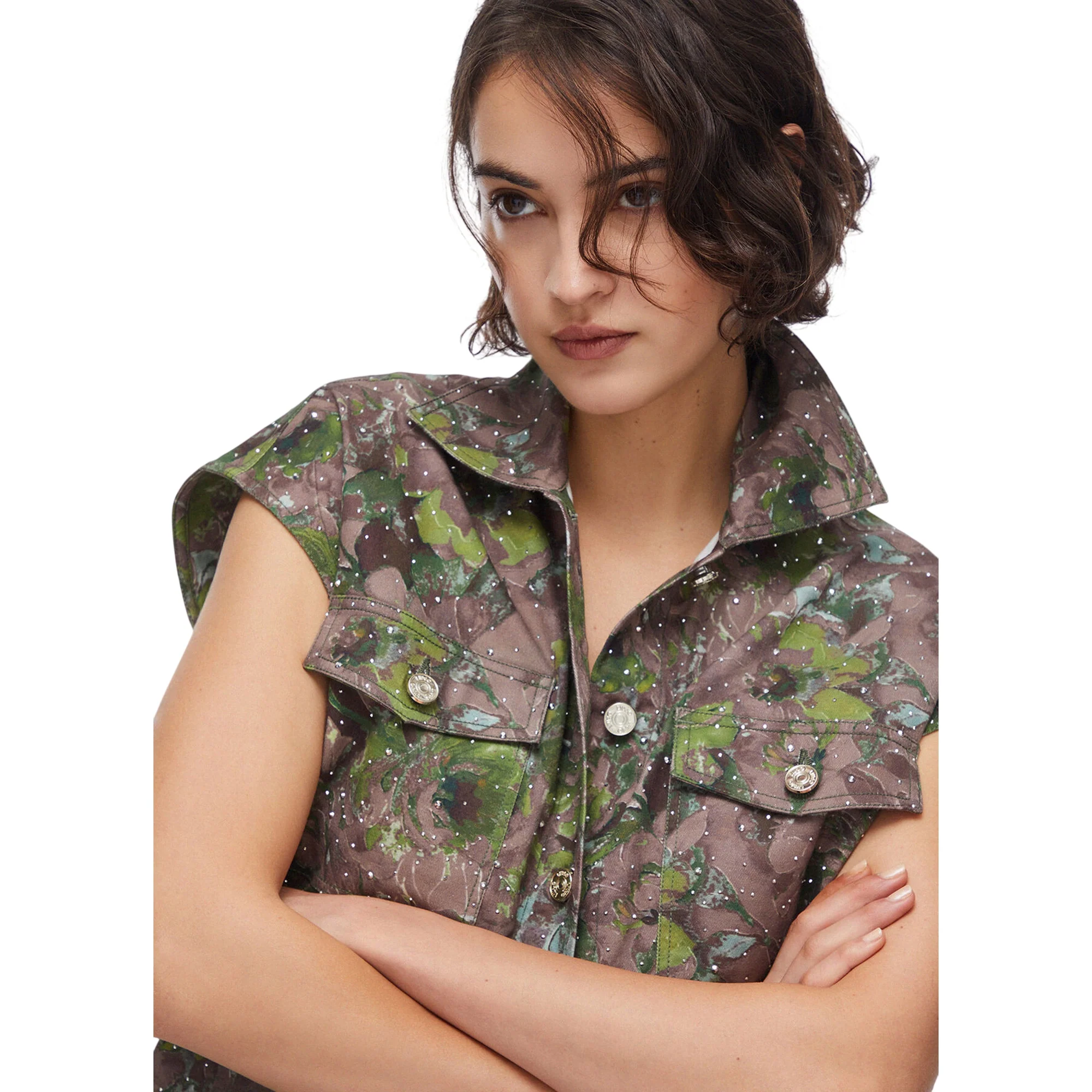 Gilet con stampa all-over floreale - Image 6