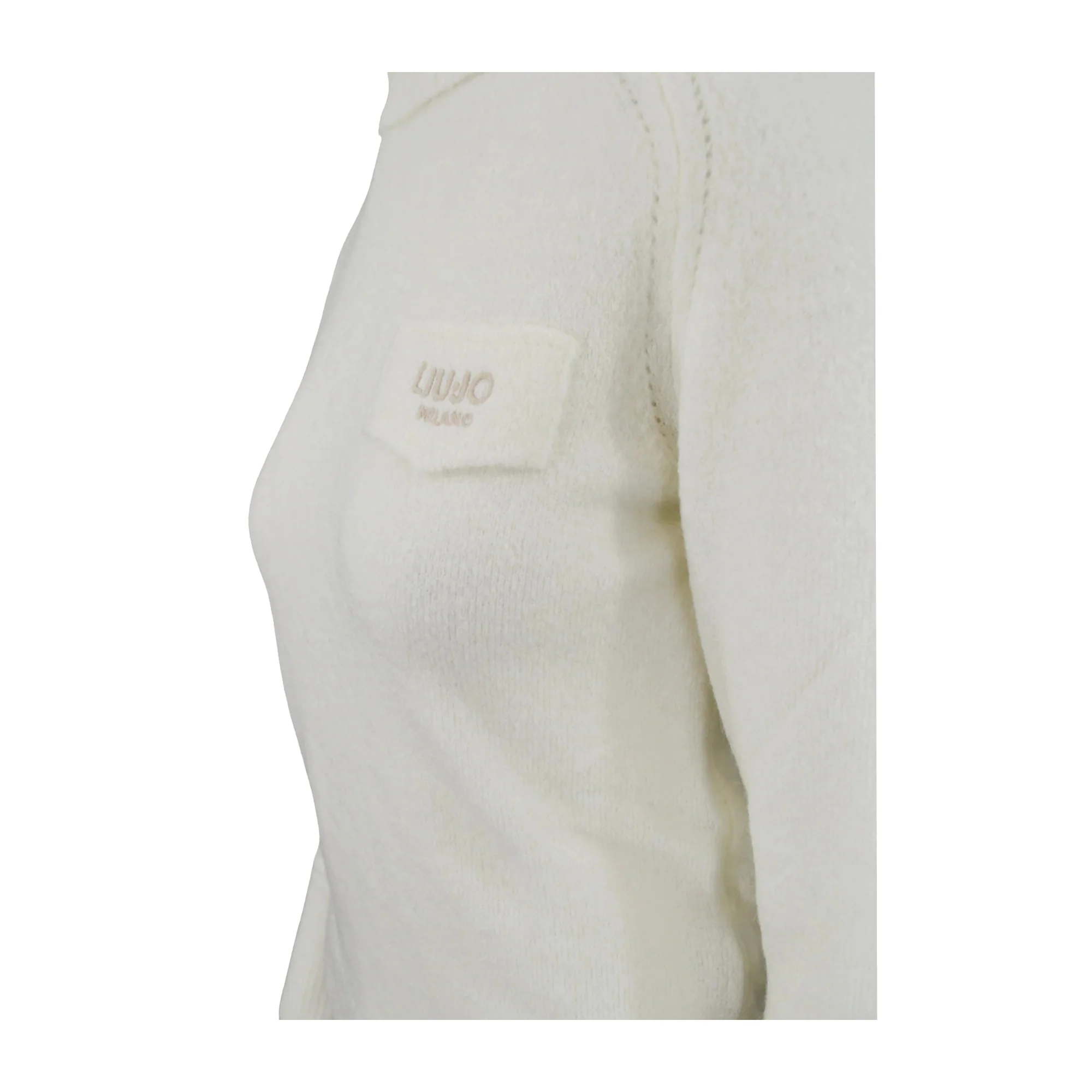 Dolcevita Donna misto lana con logo Bianco - Image 3
