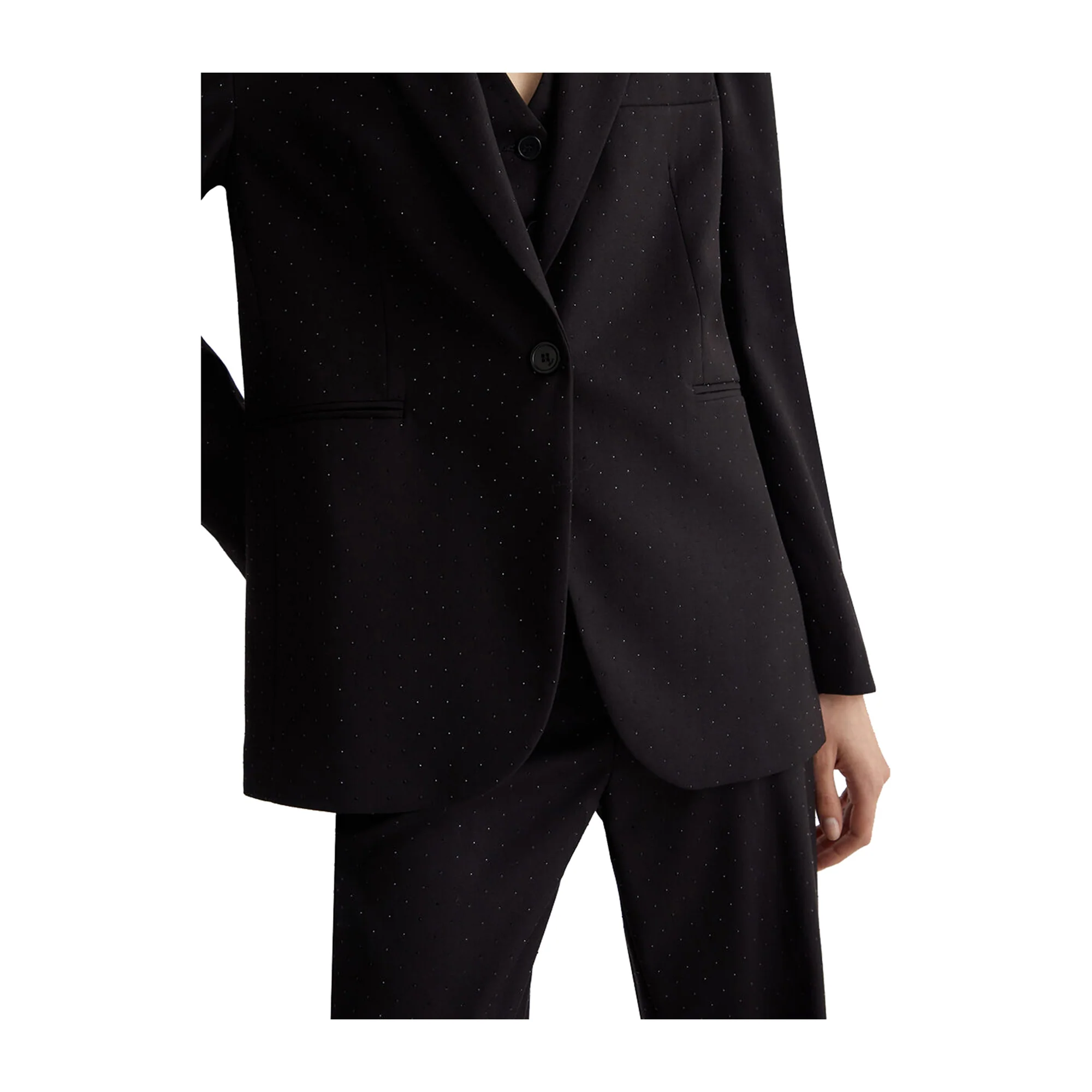 Blazer Donna in Twill Nero - Image 6